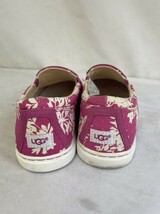 UGG アグ スリッポン ピンク 22cm レディース 1009696 トロピカル 総柄 ローカットスニーカー 1206000002245_画像4