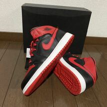 【24cm】GS US 6Yエアジョーダン1AIR JORDAN 1ミッドMIDブレッドトゥ_画像4