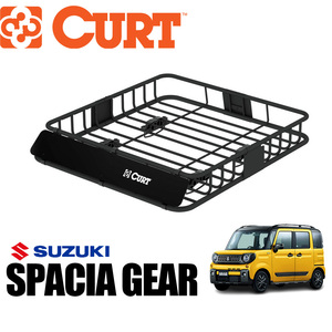 [CURT(カート)正規代理店]ルーフラック/ルーフキャリア クロスバーは丸形・楕円・四角対応 SUZUKI スズキ スペーシアギア MK53S/18115