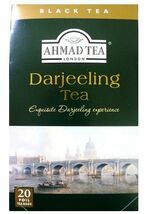 アーマッドティー ダージリン 40g ティーパック 世界美食探究 AHMAD TEA 紅茶 富永貿易 英国紅茶 輸入 箱_画像1