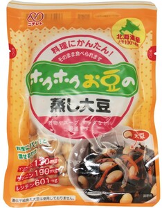 蒸し大豆 100g ニチレト ホクホクお豆の 国産 国内産 北海道産大豆使用 赤豌豆 青豌豆 大豆水煮 むし大豆 蒸しだいず