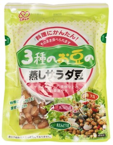 蒸しサラダ豆 85g×4袋 3種のお豆 ニチレト （メール便）国産 国内産 北海道産大豆使用 赤豌豆 青豌豆 大豆水煮 蒸し豆