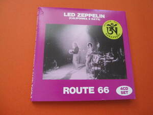 LED ZEPPELIN / ROUTE66 / SILENTLY RAVAGING AMERICA 1972 / CALIFORNIA 2DAYS / TARANTURA 4CD-1993