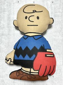 60s Peanuts Charlie Brown pillow doll soft toy cushion Snoopy 60 period ultra rare hard-to-find PEANUTS sphere 8227