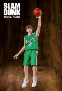  ultra rare [ immediate payment ] Slam Dunk 1/10 moveable figure wistaria genuine ..4 number sho . green uniform SLAMDUNK ACTION FIGURE non s.h.figuarts figma