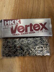 送料無料☆　HKK Vertex ベルテックス NJS ピストチェーン シルバー 106L