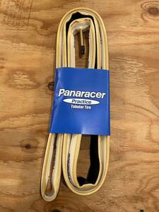 送料520円　panaracer チューブラータイヤ　Practice　700C×22.5mm　ブラックｘスキン