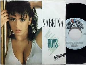 【蘭7】 SABRINA / BOYS ( SUMMERTIME LOVE ) / GET READY / 1987 オランダ盤 7インチシングルレコード EP 45