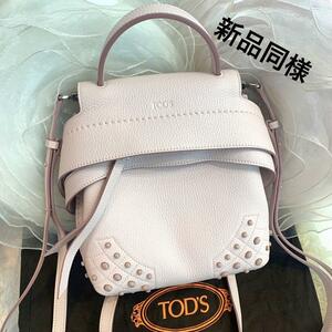 * as good as new *TOD*S wave Mini backpack 3WAY light pink 