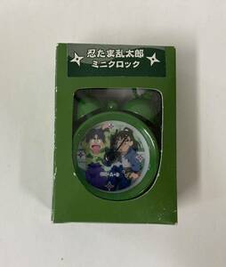 動作未確認　忍たま乱太郎　ミニクロック　置き時計　六年生　中在家長次　七松小平太