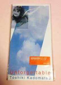 8cmCD 角松敏生 「Unforgettable / 同(CM Edit) / 同(インストゥルメンタル)」