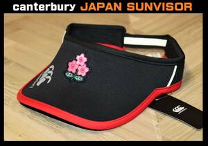 送料無料 即決【未使用】 canterbury ★ ジャパンサンバイザー ★ カンタベリー JAPAN 正規品