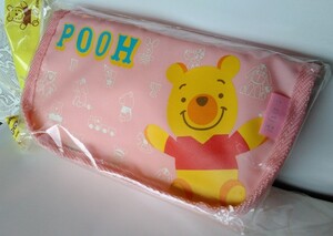 ◆ Редкий ♪ [Pooh Soft Pen Cause] Pink ◆ Sunstar Открытие и закрытие дна молния ♪ 11x20,5x machi 7㎝ неиспользовано