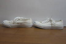 CONVERSE コンバース JACK PURCELL ジャックパーセル REACT 1CL073 LOW ローカットスニーカー 白 24.5㎝ O2309B_画像4