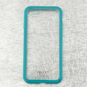 iPhone 7/8/SE2 ガラスハイブリッドケース「PALLET GLASS」 クリアミントグリーン