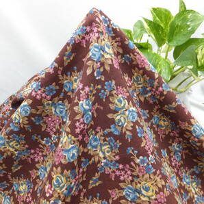 現品限り!日本製!高級ブランド オリジナル!なかなか手に入らない!ウール100%!花柄 ウールプリント地!85cm×3.4m