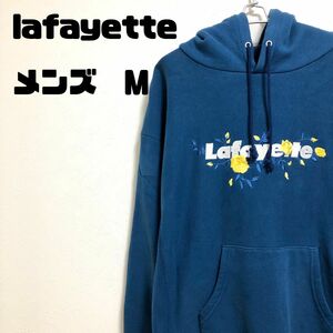 希少　ラファイエット lafayette 薔薇刺繍　ロゴパーカー　メンズ　M