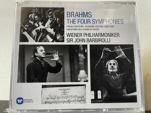 ブラームス 交響曲全集 バルビローリ指揮　ウィーンフィルハーモニー　3CD