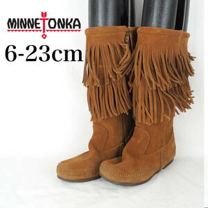 EB3389*MINNETONKA*ミネトンカ*レディースブーツ*6-23cm*キャメル