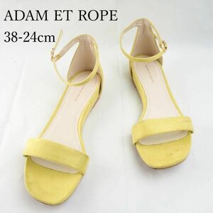 LK4561*ADAM ET ROPE'*アダム・エ・ロペ*レディースサンダル*38-24cm*蛍光イエロー