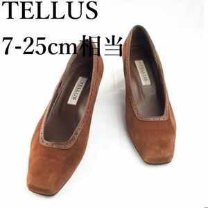 LK4833*TELLUS*テルース*レディースパンプス*7-25cm相当*茶