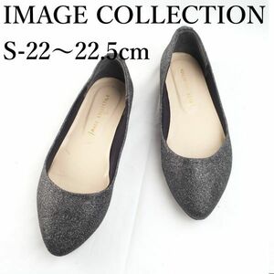 LK4839*IMAGE COLLECTION*イマージュコレクション*レディースバレエシューズ*S-22～22.5cm*シルバーラメ