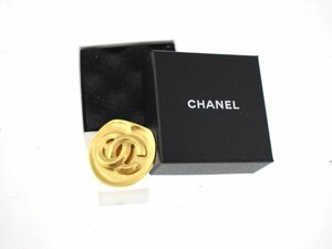 * прекрасный товар CHANEL / Chanel брошь Vintage здесь Mark 1996 год производства 96P оттенок золота женский 140051