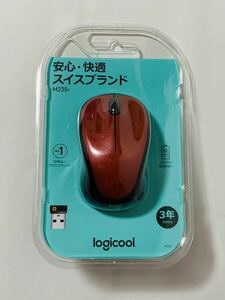 logicool　ロジクール　ワイヤレスマウス　M235r　レッド　未使用未開封品　M235rRD2