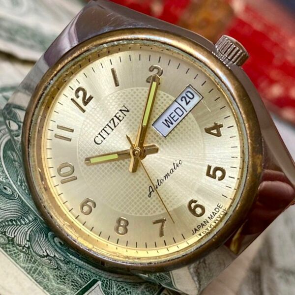 【レトロな雰囲気】シチズン ゴールド メンズ腕時計 自動巻き ヴィンテージ