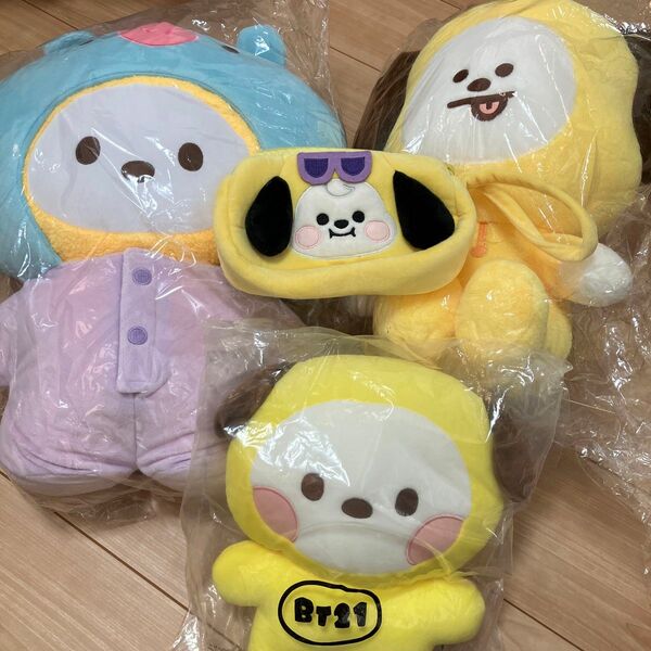 BT21 チミー　CHIMMY ぬいぐるみ　セット売り　単品希望も伺いますが、送料分高くなります。