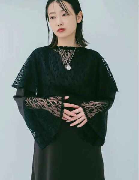 MARTE Sahara ドレス ワンピース のMulti Way Cape Lace Dress フリーサイズ