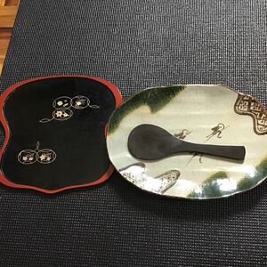 茶道具 菓子皿 菓子器 漆器 木製 茶道　裏千家　昭和レトロ
