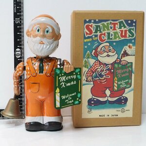 T.K TOYS[WIND UP SANTA CLAUS Santa Claus ] reissue tin plate zen my doll figure # north ... collection made in Japan JAPAN[ box attaching ]0714
