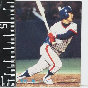 86年 カルビー プロ野球カード No.159【若松 勉 外野手 ヤクルト スワローズ】昭和61年 1986年 当時物 Calbee おまけ 食玩BASEBALL【中古】