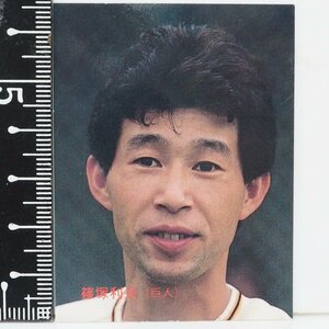 87年 カルビー プロ野球カード No.82【篠塚 利夫 読売ジャイアンツ巨人】昭和62年 1987年 当時物 Calbee おまけ食玩BASEBALL【中古】送料込