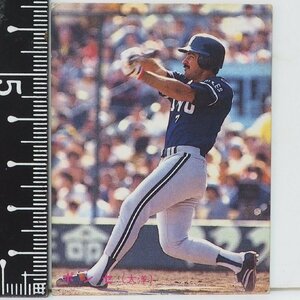 87年 カルビー プロ野球カード No.124【ポンセ 横浜大洋ホエールズ】昭和62年 1987年 当時物 Calbee おまけ 食玩 BASEBALL【中古】送料込