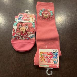 デリシャスパーティプリキュア キュアプレシャス クルー丈ソックス ハイソックス ソックス 靴下 15〜20