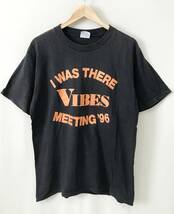 USA製 United Sports社 I WAS THERE VIBES MEETING'96 熊本 Tシャツ 4周年 黒 バイブスミーティング 古着 レア 希少 SIZE：L 42-44■0914J_画像1