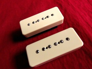 ★最安値★Gotoh Pickups／ OLD-1 Creamカラー／２個セット◆国産 高品質 P-90 Soap Bar／ソープバー PU◇アイボリー／クリーム