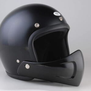 チンガード フェイスガード Chin guard ジェットヘルメット用 バイク用品 ヴィンテージ vintage クラシック 脱着後付 汎用.の画像4