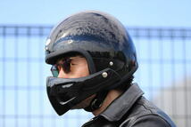 チンガード フェイスガード Chin guard ジェットヘルメット用 バイク用品 ヴィンテージ vintage クラシック 脱着後付 汎用._画像3