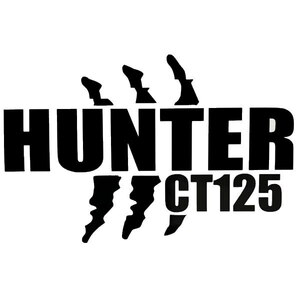 爪痕 爪傷 引っ掻き傷 傷跡 HUNTER CT125 カッティングステッカー デカール 絵文字だけが残る 10色変更可