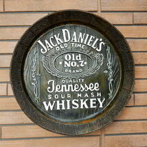 樽底壁掛け看板 JACK DANIEL'S ジャックダニエル 立体 ビンテージ アメリカン雑貨 ガレージ インテリア ウエルカムボード_画像1