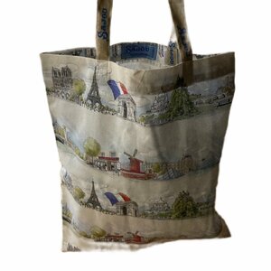  France mezzo nsaju- tote bag MOTIFEPARIS AND EIFFEL TOWER [saju- regular agency corporation coffret ]