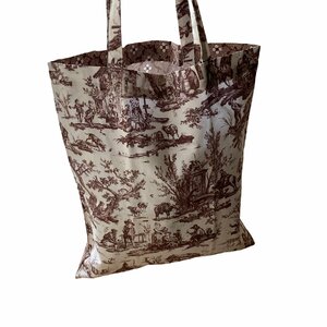  France mezzo nsaju- tote bag MOTIF L'abreuvoir marron [saju- regular agency corporation coffret ]