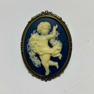 cameo brooch Angel| angel's eye bo Lee to/ navy COFFRET M Collection[( stock ) coffret ]