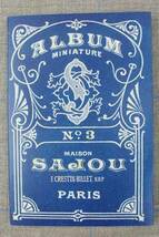 フランス手芸用品　サジュー　クロスステッチ　ブル－アルバムＮｏ．３【サジュー正規代理店　株式会社コフレ】_画像1