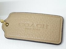 4万【良品】コーチ COACH シグネチャー PVC パイソン調 リュックサック CA426 ベージュ_画像6