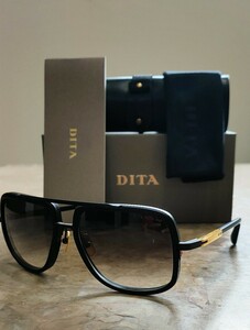 DITA MACH ONE ディータ 新品未使用 阪急百貨店 サングラス DRX-2030-G-BLK-18K-59 titanium マックワン 正規品 付属品完備 1円スタート