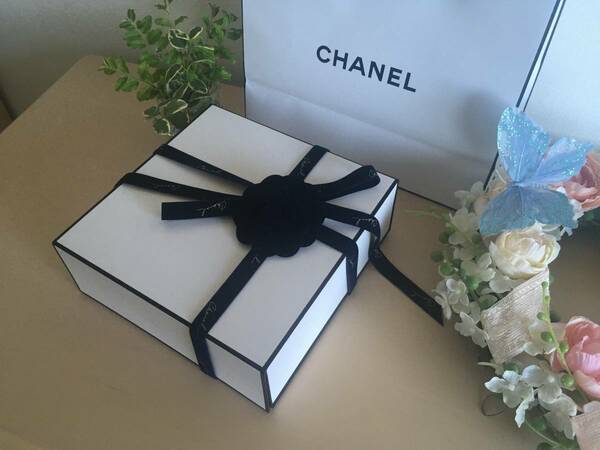 ★CHANEL★香水パッケージ箱・ショップ袋セット★リボン・カメリア付き★送料込み